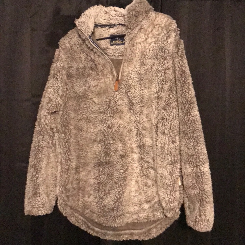 Simply Southern Frosty Tipped Sherpa Pullover